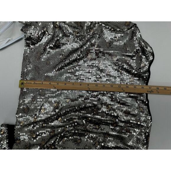 Ruby Rd. Womens Jacket & Tank Top Petite Medium Gold Sequin Animal Print - Picture 10 of 13